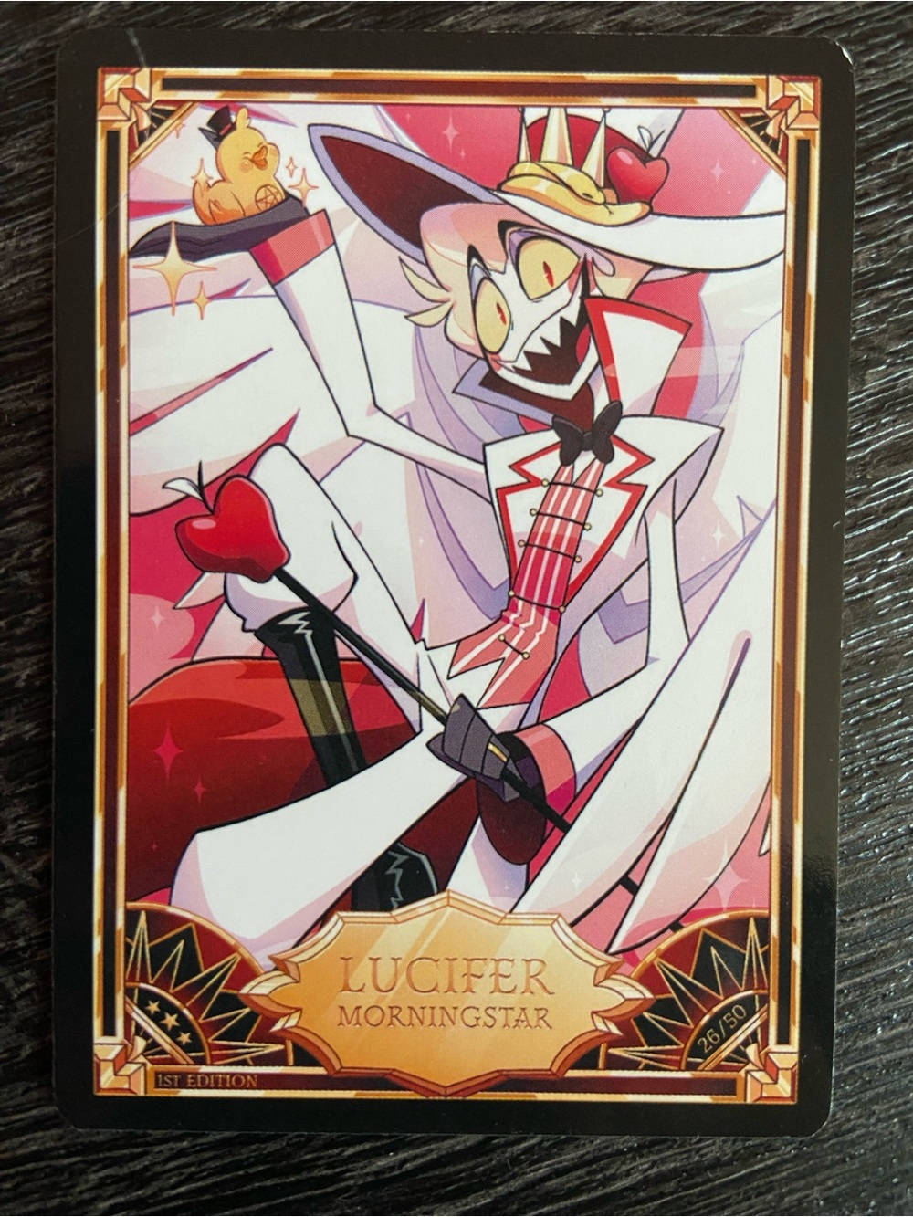 Hazbin Hotel Lucifer Morningstar 26/50 1st Edition Season 1 Trading Card